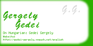 gergely gedei business card